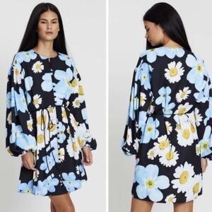 Stine Goya Dida Daisy Floral Mini Pocket Dress Size M